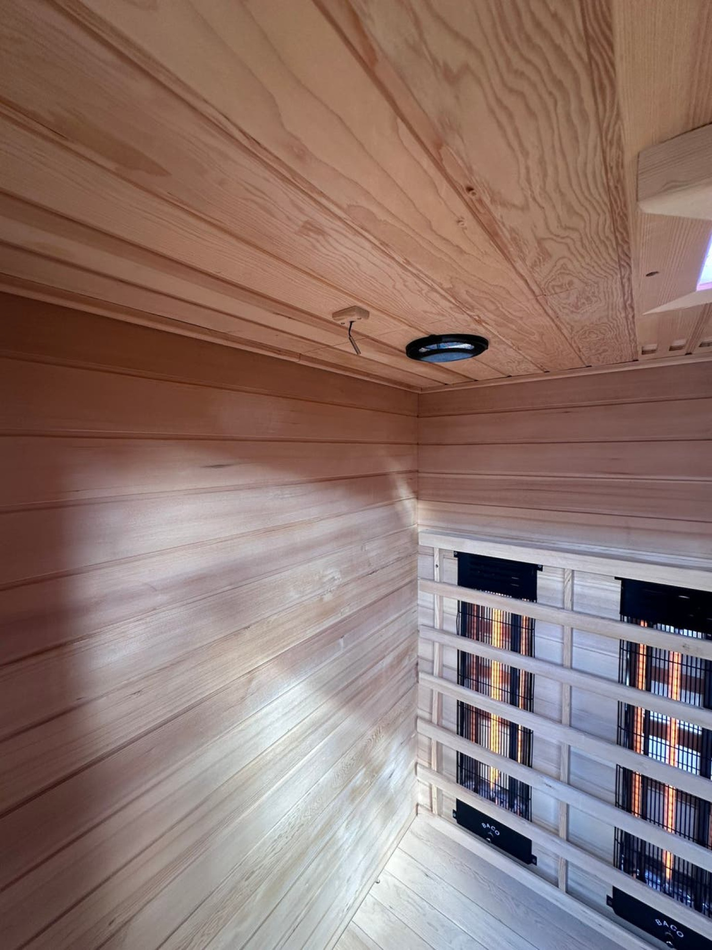 Combi Sauna | Triple Golf Stralers | Hemlock | 130x110 | 3,5kW Vega | BA35W galerijafbeelding 5