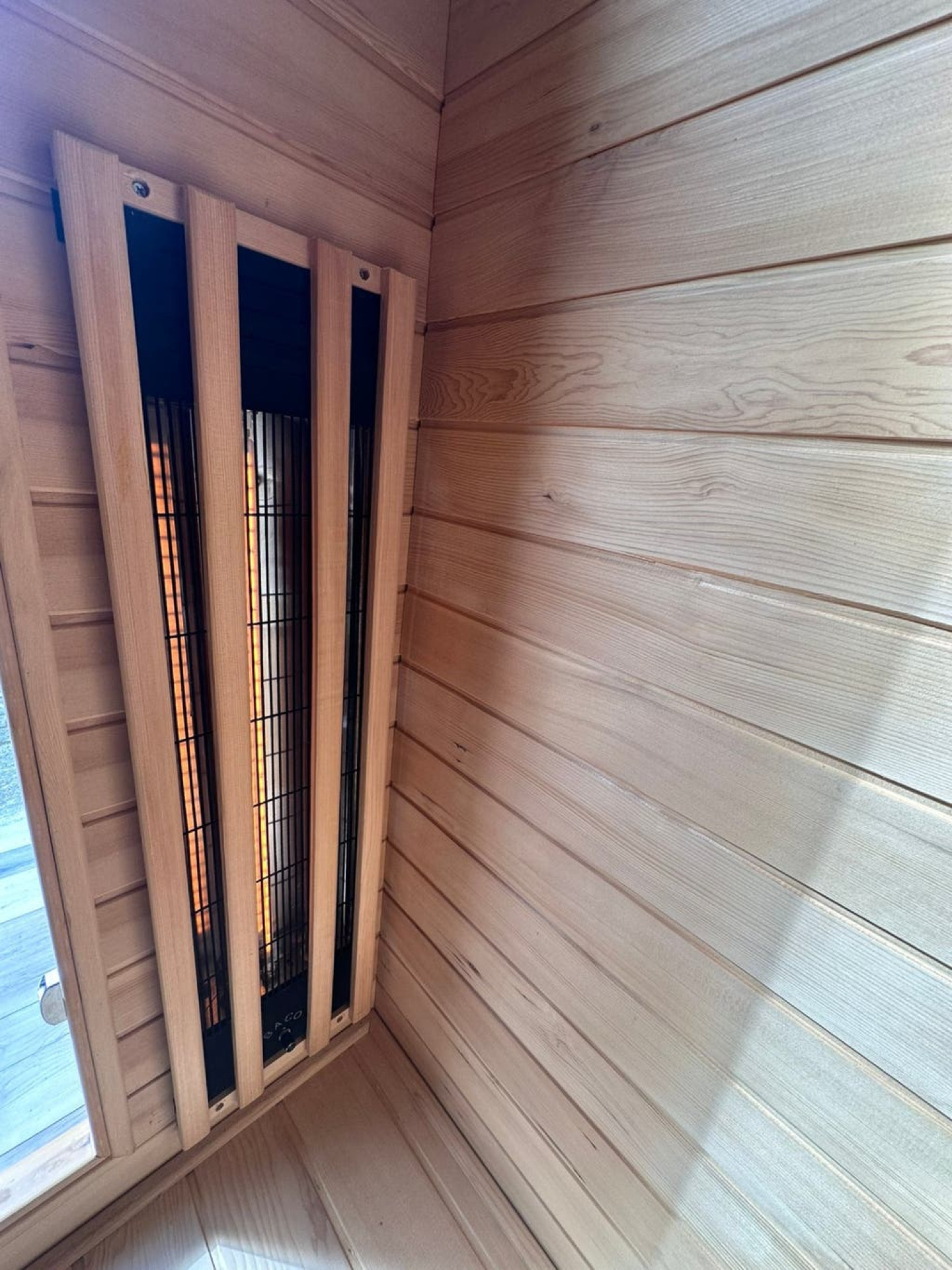 Combi Sauna | Triple Golf Stralers | Hemlock | 130x110 | 3,5kW Vega | BA35W galerijafbeelding 7