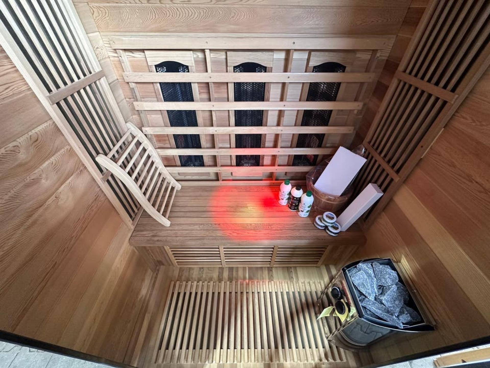 Combi Sauna | Lange Golf | Hemlock | 140x110 | 3,5kW Vega | VTSGU galerijafbeelding 7