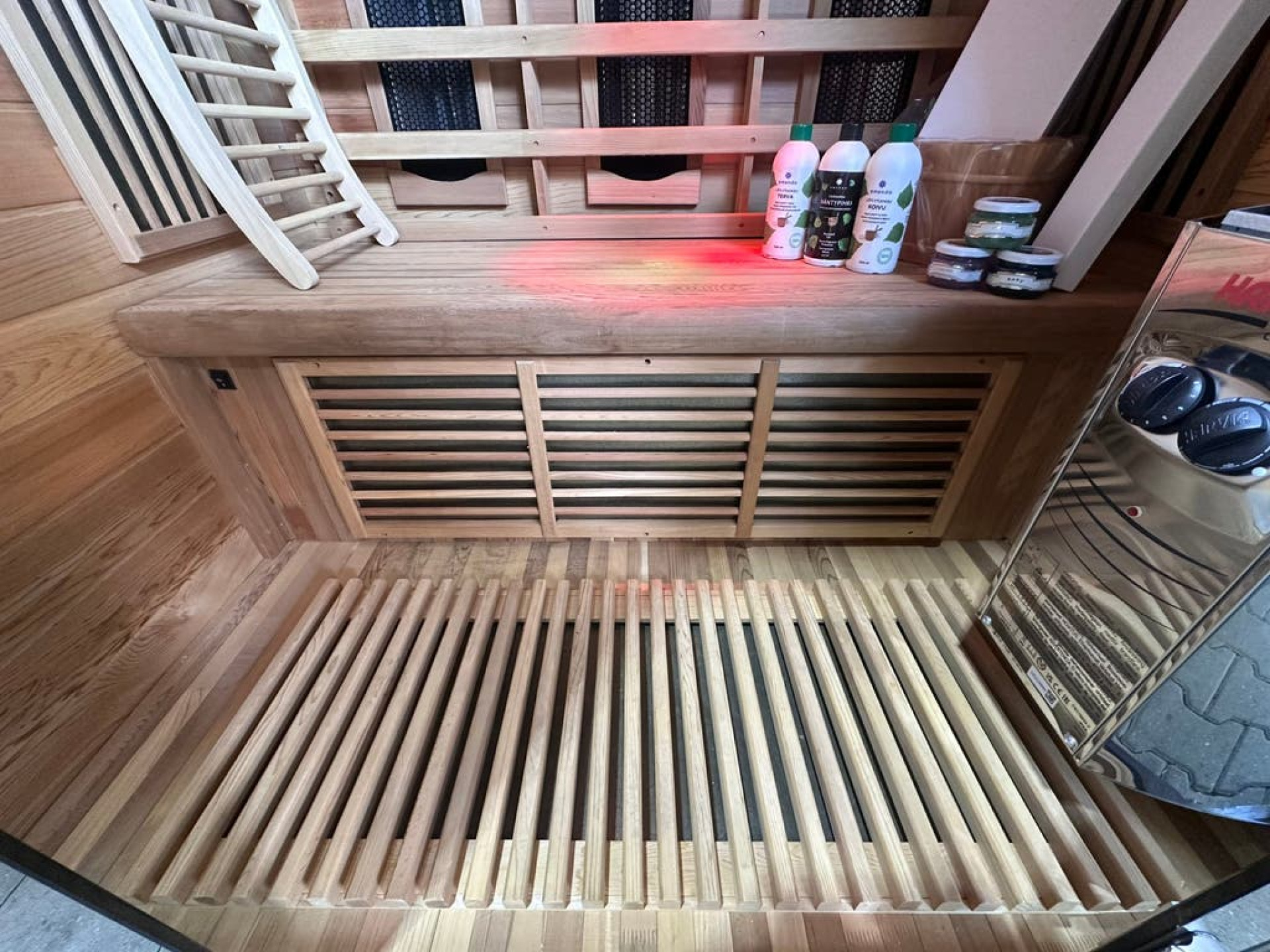 Combi Sauna | Lange Golf | Hemlock | 140x110 | 3,5kW Vega | VTSGU galerijafbeelding 9