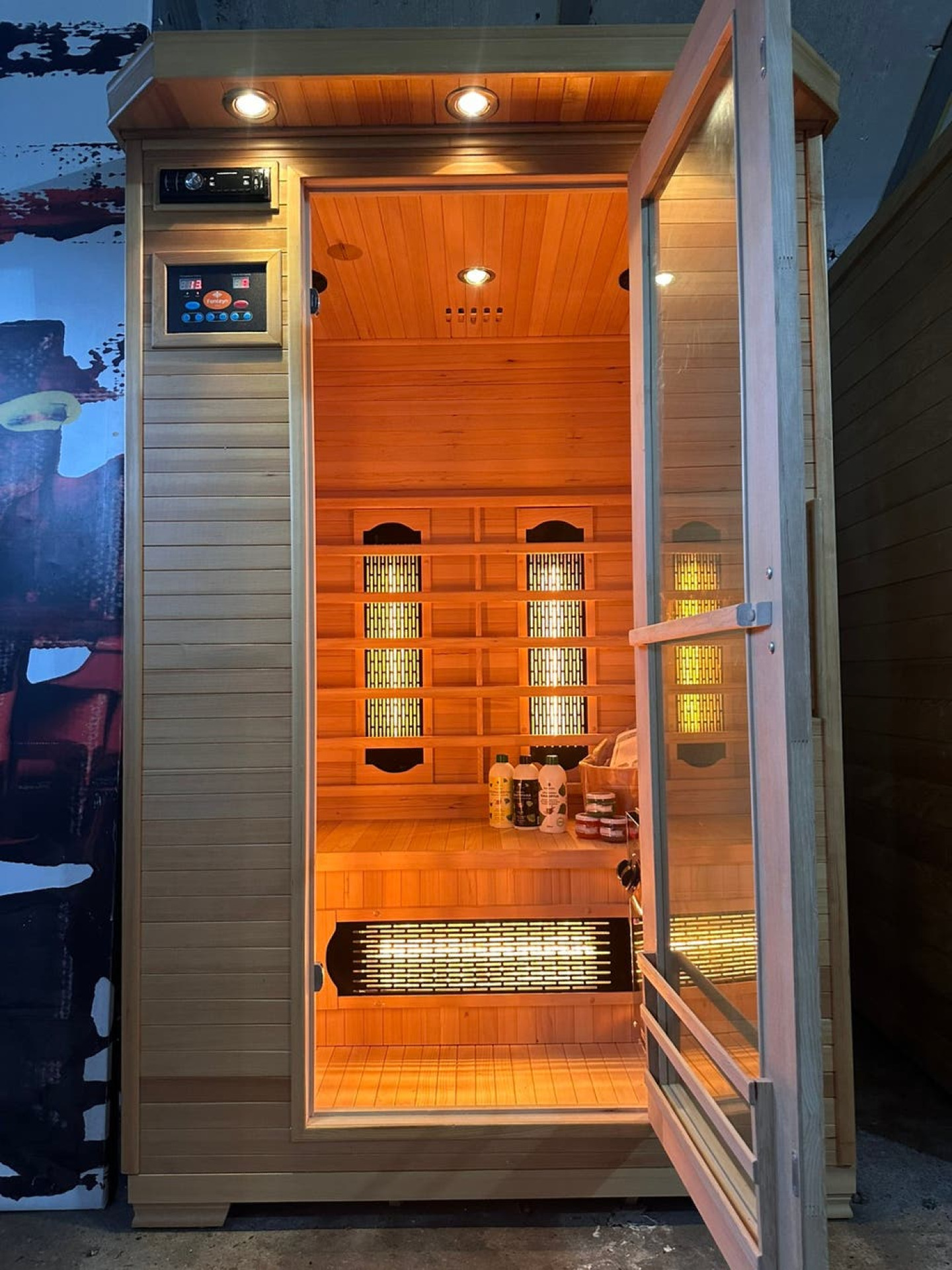 Combi Sauna | Full Spectrum | Hemlock | 120x100 | 3,5kW Vega | RH4MX galerijafbeelding 3
