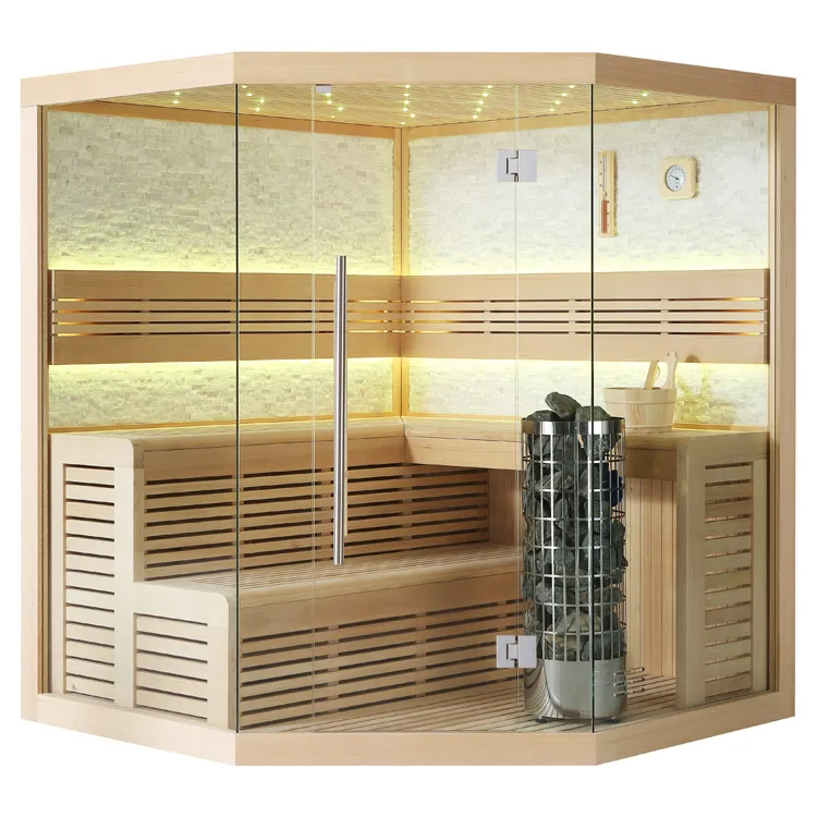 Finse Sauna | Hemlock | 180x180 | 9kW Cilindro | R6656P2 galerijafbeelding 12
