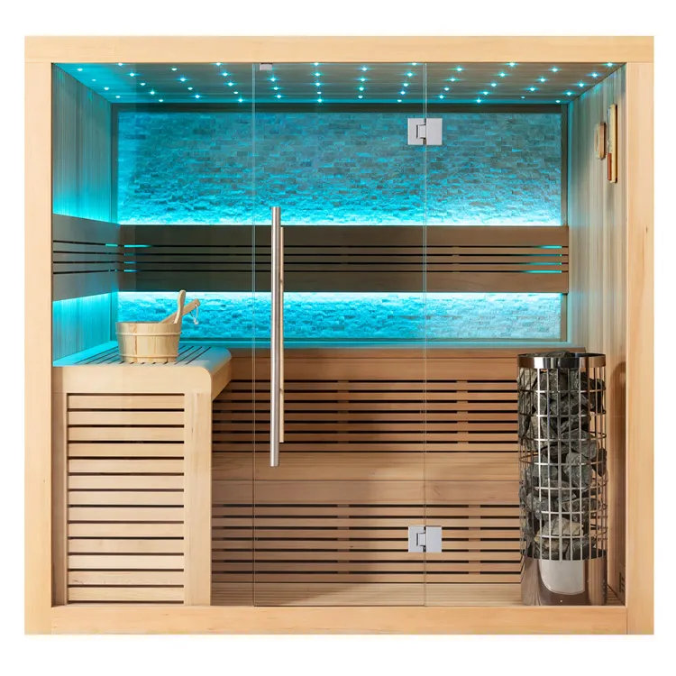 Finse Sauna | Hemlock | 180x150 | 9kW Cilindro | R6657P2 galerijafbeelding 1