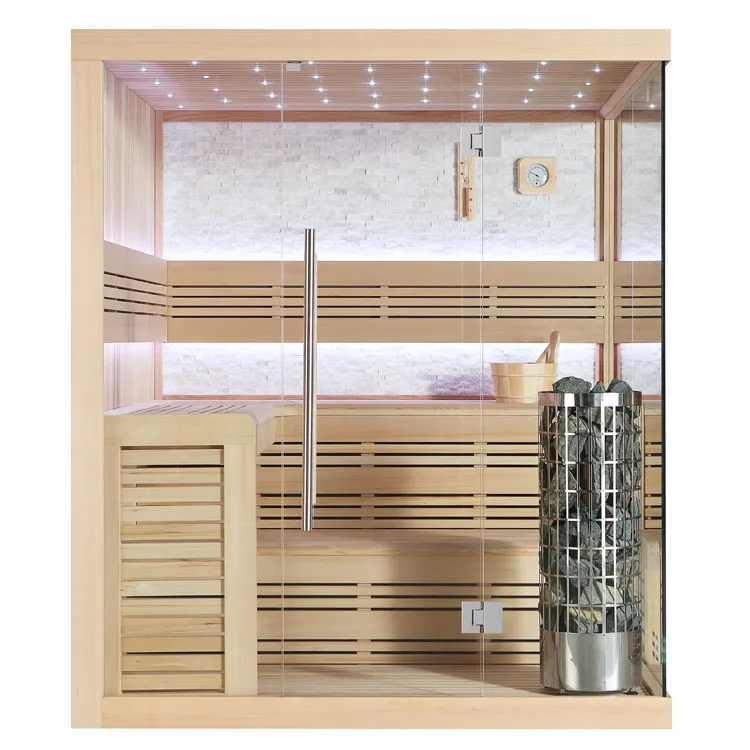 Finse Sauna | Hemlock | 180x180 | 9kW Cilindro | R6650P4 galerijafbeelding 7
