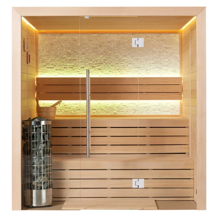 Finse Sauna | Hemlock | 160x150 | 6.8kW Cilindro | R6159P8 galerijafbeelding 13