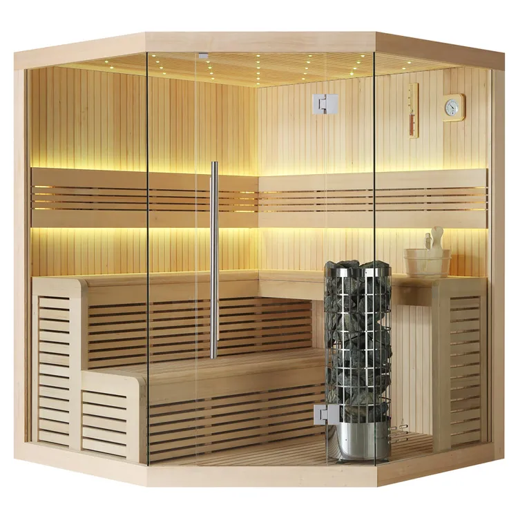 Finse Sauna | Hemlock | 180x180 | 9kW Cilindro | R6666P2 galerijafbeelding 9
