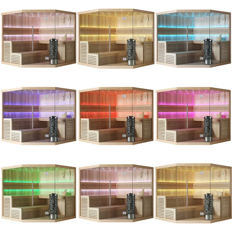 Finse Sauna | Hemlock | 180x180 | 9kW Cilindro | R6666P2 galerijafbeelding 13