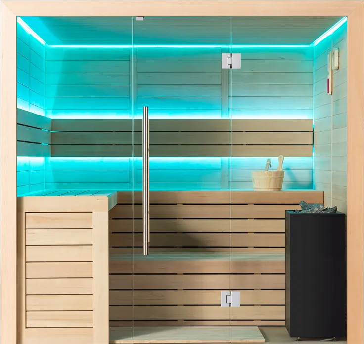 Finse Sauna | Hemlock | 180x160 | 9kW Cilindro | R6167P7 galerijafbeelding 14