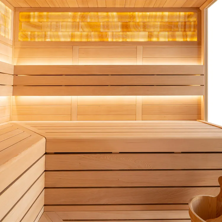 Finse Sauna | Hemlock | 180x180 | 9kW Cilindro | R6178P4 galerijafbeelding 1