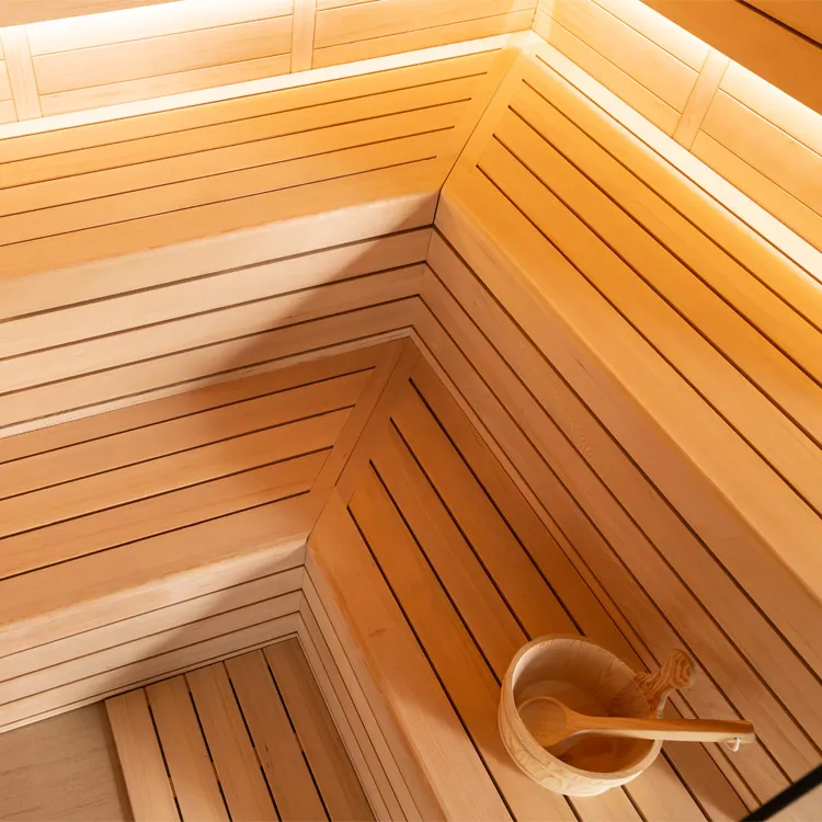 Finse Sauna | Hemlock | 180x180 | 9kW Cilindro | R6178P4 galerijafbeelding 5