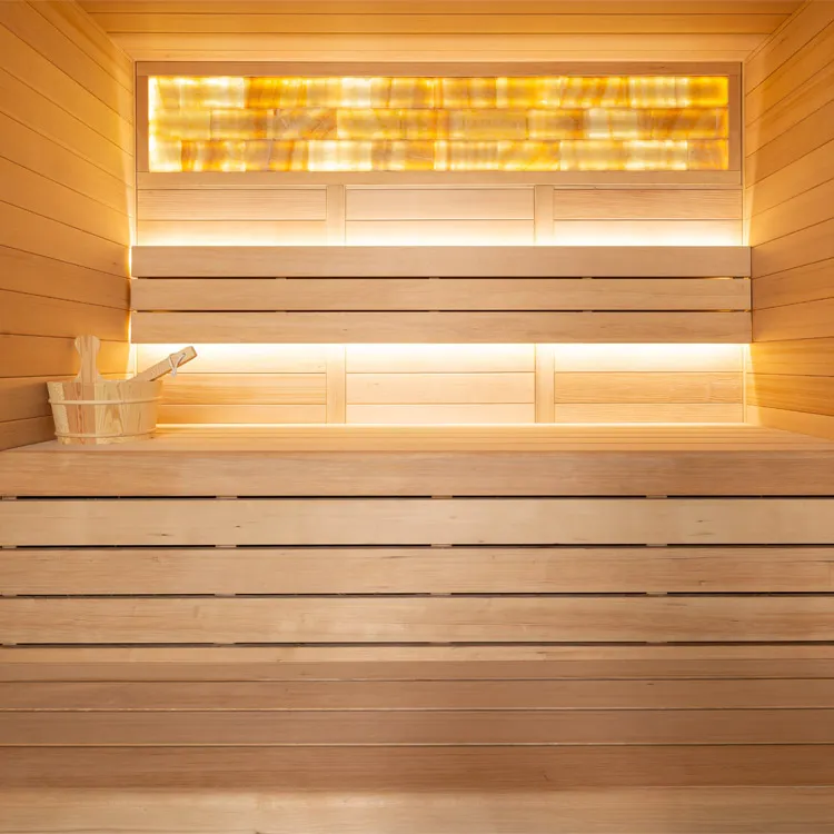 Finse Sauna | Hemlock | 160x150 | 6.8kW Cilindro | R6179P4 galerijafbeelding 1