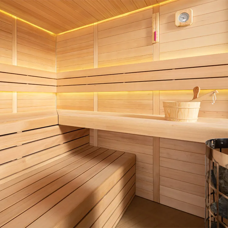 Finse Sauna | Hemlock | 180x180 | 9kW Virta Bi-O | R6166P8 galerijafbeelding 2
