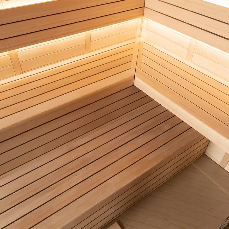 Finse Sauna | Hemlock | 180x180 | 9kW Virta Bi-O | R6176P6 galerijafbeelding 10