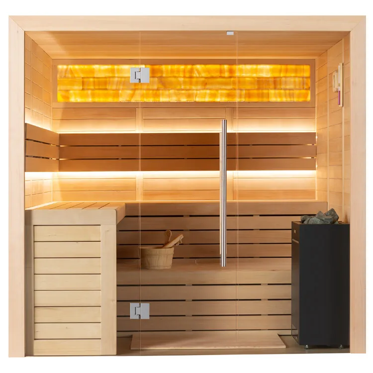Hoofdafbeelding: Finse Sauna | Hemlock | 180x160 | 9kW TheWall Bi-O | O6177P1