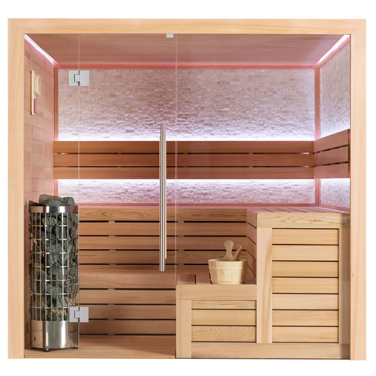 Finse Sauna | Red cedar | 180x180 | 9kW Cilindro | R6158P9 galerijafbeelding 8