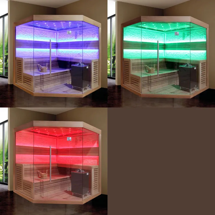 Finse Sauna | Red cedar | 180x180 | 9kW EOS Cubo | R6797P2 galerijafbeelding 8