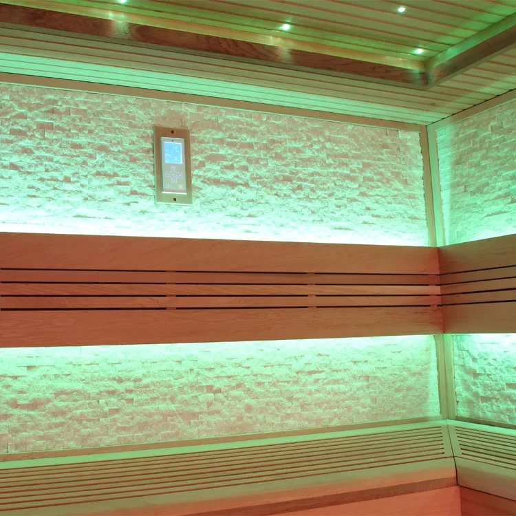 Finse Sauna | Red cedar | 180x180 | 9kW EOS Cubo | R6797P2 galerijafbeelding 15