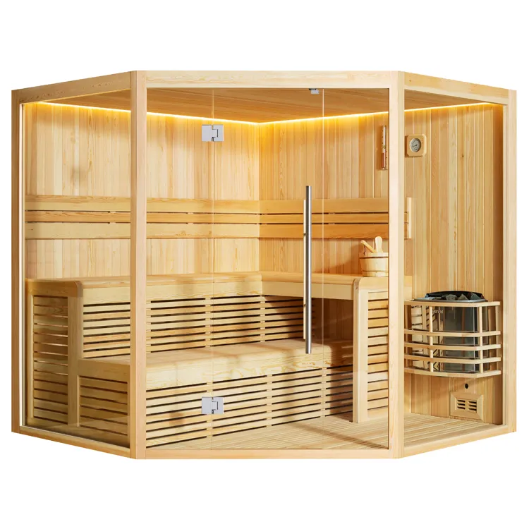 Finse Sauna | Dennen | 220x220 | 9kW Vega | R6351N3 galerijafbeelding 10