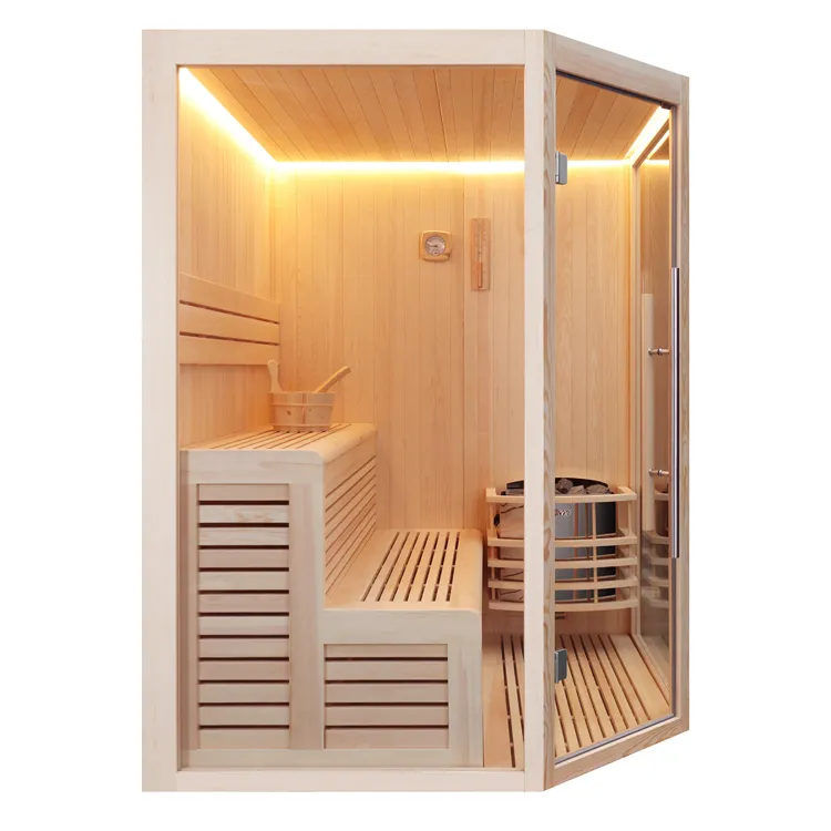 Finse Sauna | Dennen | 180x180 | 6kW Vega | R6356O3 galerijafbeelding 1