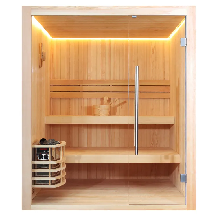 Finse Sauna | Dennen | 180x180 | 8kW Vega | R6360 galerijafbeelding 7