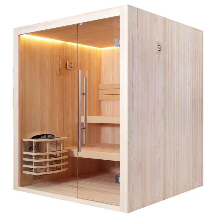 Finse Sauna | Dennen | 180x180 | 8kW Vega | R6360 galerijafbeelding 9