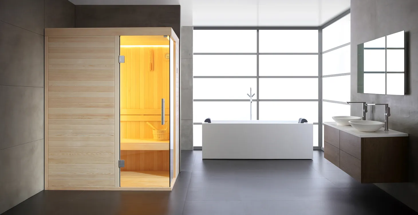 Finse Sauna | Dennen | 220x220 | 9kW Vega | HAXABJA5 galerijafbeelding 13