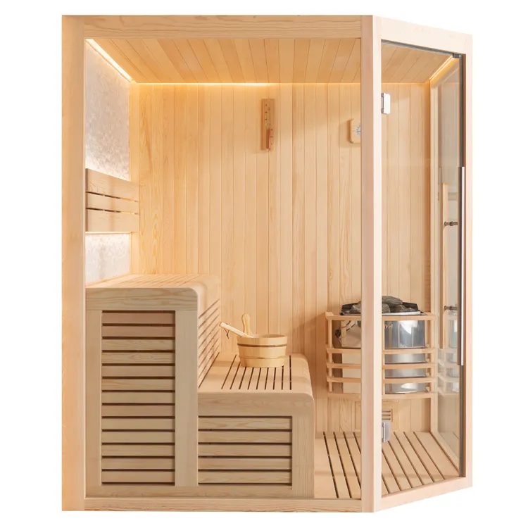 Finse Sauna | Dennen | 160x160 | 6kW Vega | R6366O3 galerijafbeelding 11