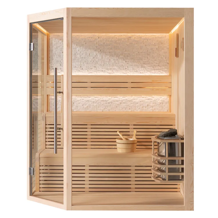 Finse Sauna | Dennen | 160x160 | 6kW Vega | R6366O3 galerijafbeelding 12