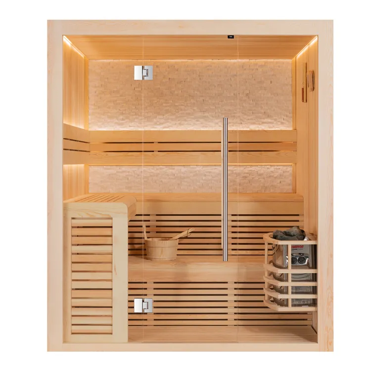 Finse Sauna | Dennen | 180x160 | 8kW Vega | R6367P3 galerijafbeelding 10