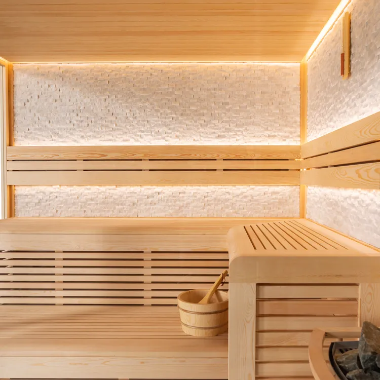 Finse Sauna | Dennen | 220x220 | 9kW Viking Bi-O | HAXABJA18 galerijafbeelding 14