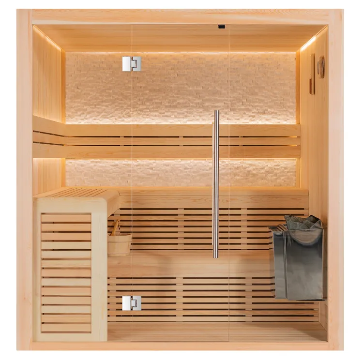 Finse Sauna | Dennen | 180x160 | 9kW Viking Bi-O | O6367P1 galerijafbeelding 9