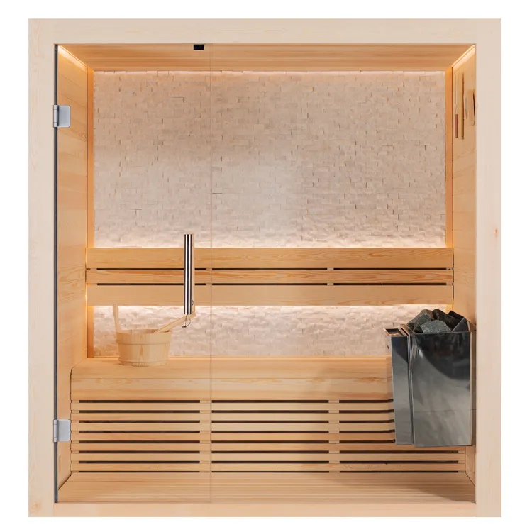 Finse Sauna | Dennen | 180x120 | 6kW Viking Bi-O | O6368N1 galerijafbeelding 8