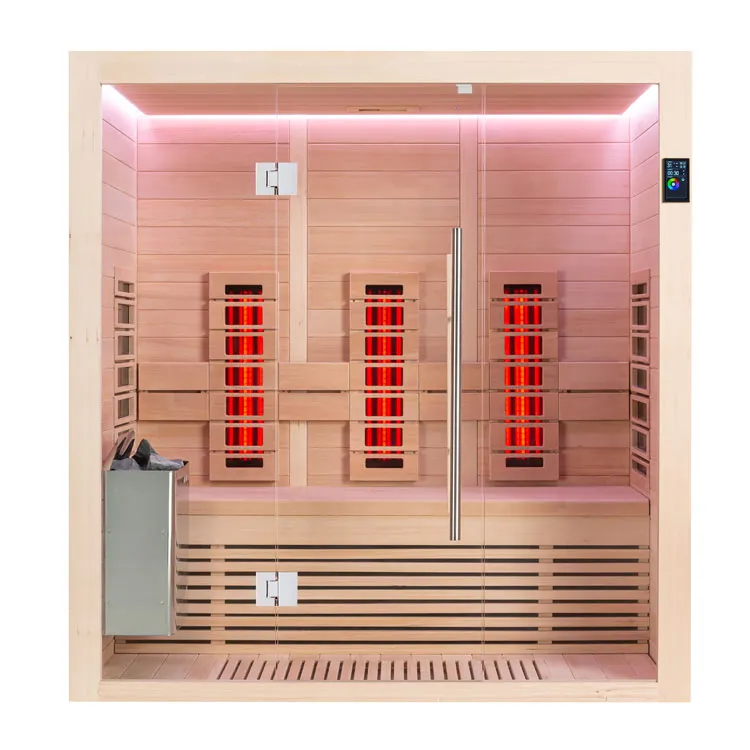 Hoofdafbeelding: Combi Sauna | Hemlock | 180x110 | 6kW TheWall | R6705O3