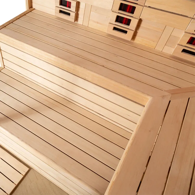 Combi Sauna | Hemlock | 180x180 | 9kW Cilindro | R6166P9 galerijafbeelding 17