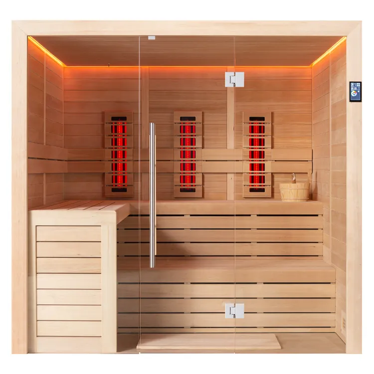 Combi Sauna | Hemlock | 180x160 | 9kW Cilindro | R6167P9 galerijafbeelding 7