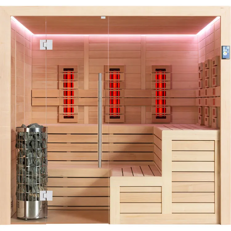 Combi Sauna | Hemlock | 180x180 | 9kW Cilindro | R6168P9 galerijafbeelding 3