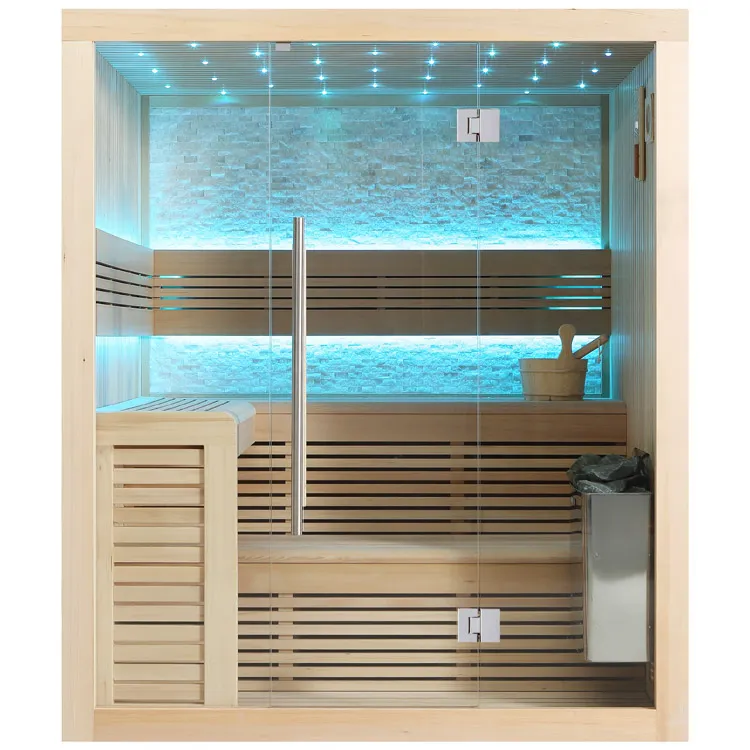 Hoofdafbeelding: Finse Sauna | Hemlock | 180x150 | 9kW TheWall Bi-O | O6657P1