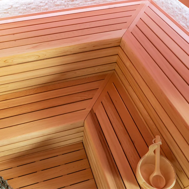 Finse Sauna | Red cedar | 180x180 | 9kW TheWall Bi-O | O6158P1 galerijafbeelding 7