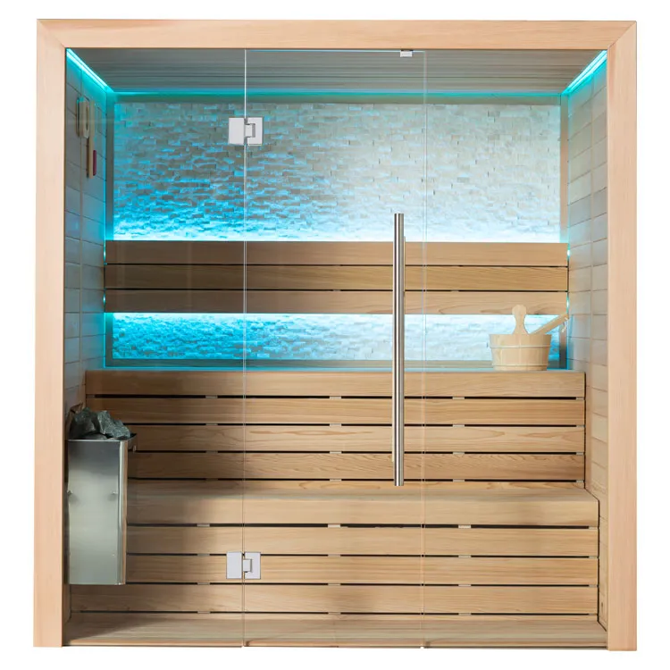 Hoofdafbeelding: Finse Sauna | Red cedar | 160x150 | 9kW TheWall Bi-O | R6159P11