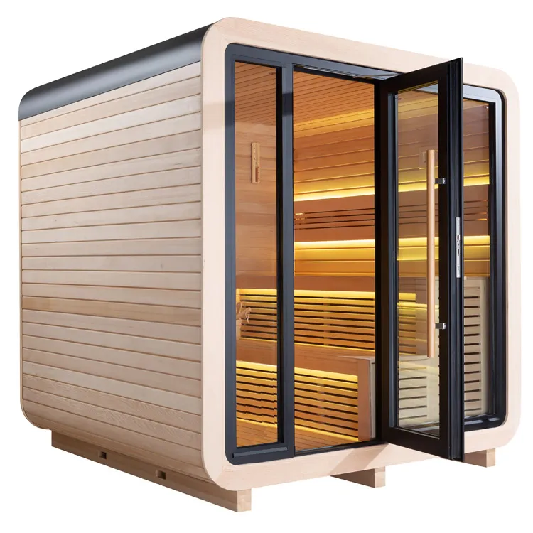 Finse Sauna | Hemlock | 250x250 | 9kW Cilindro | HAXABJA19 galerijafbeelding 13