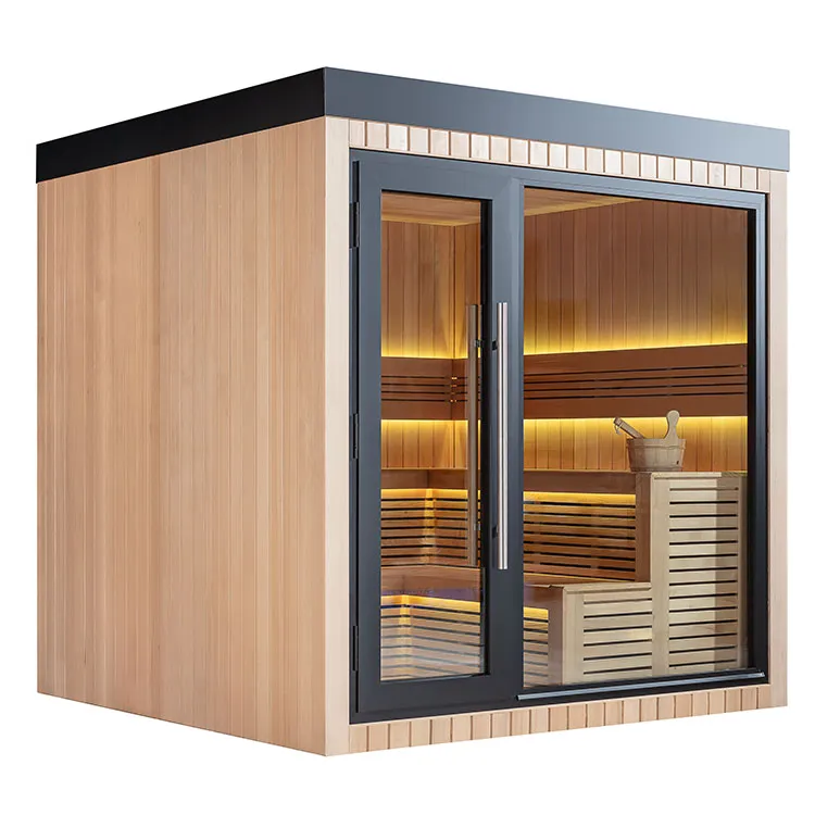 Finse Sauna | Hemlock | 235x235 | 9kW EOS Cubo | HAXABJA45 galerijafbeelding 10