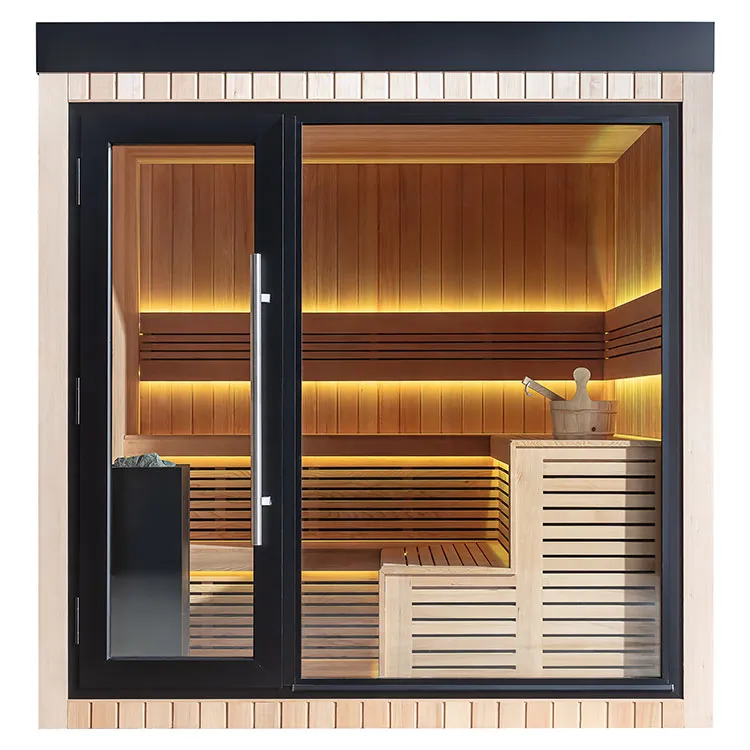 Finse Sauna | Hemlock | 235x235 | 9kW EOS Cubo | HAXABJA45 galerijafbeelding 11