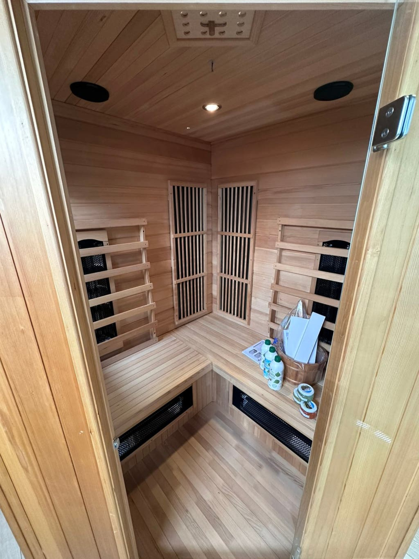 Combi Sauna | Full Spectrum | Hemlock | 150x150 | 3,5kW Vega | JN34Q galerijafbeelding 6