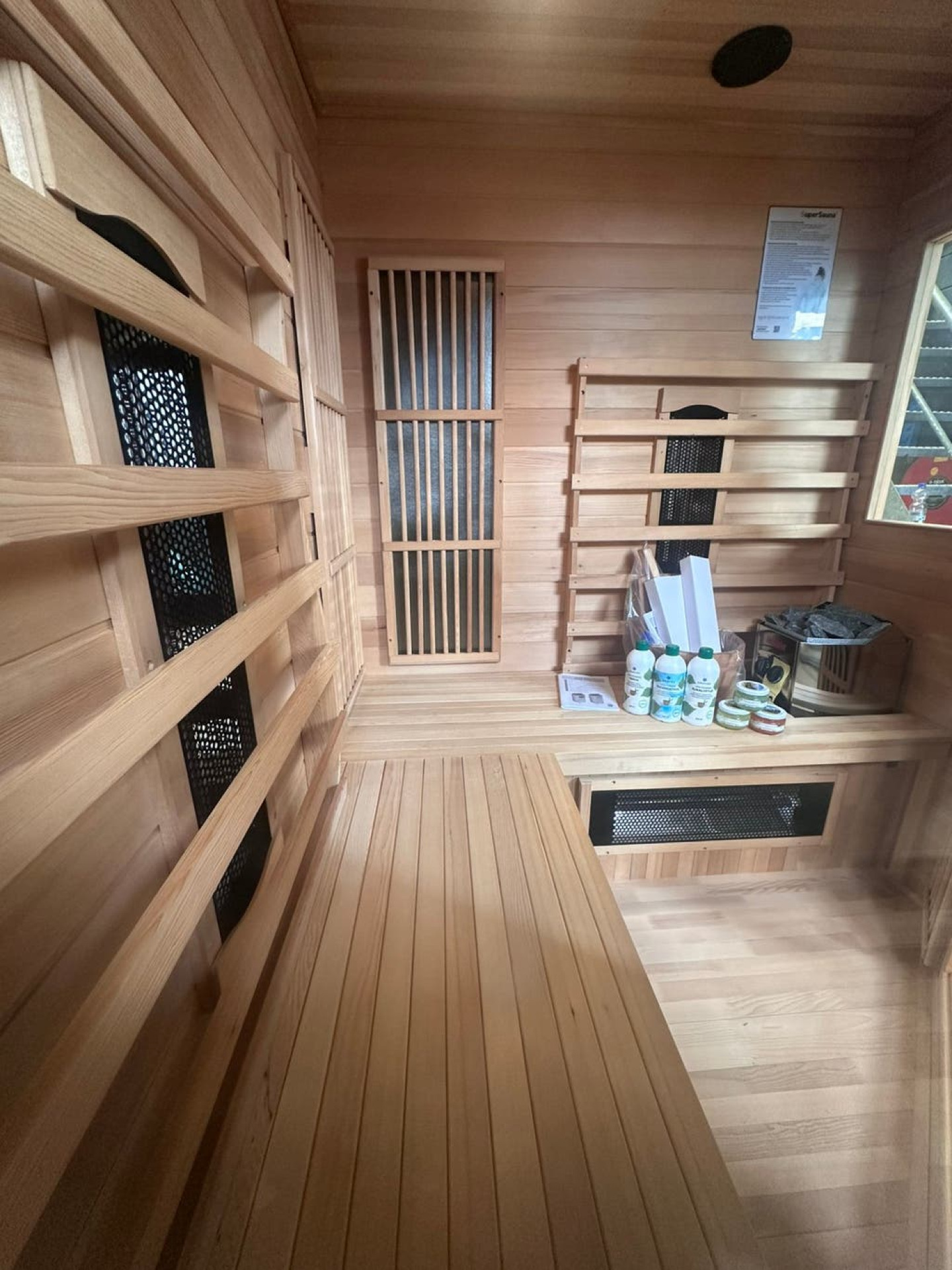 Combi Sauna | Full Spectrum | Hemlock | 150x150 | 3,5kW Vega | JN34Q galerijafbeelding 13