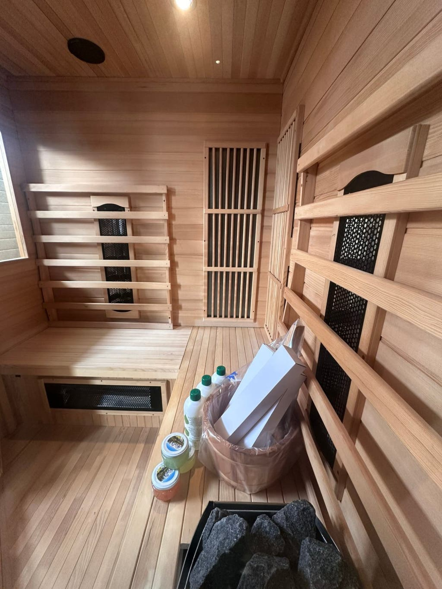 Combi Sauna | Full Spectrum | Hemlock | 150x150 | 3,5kW Vega | JN34Q galerijafbeelding 14