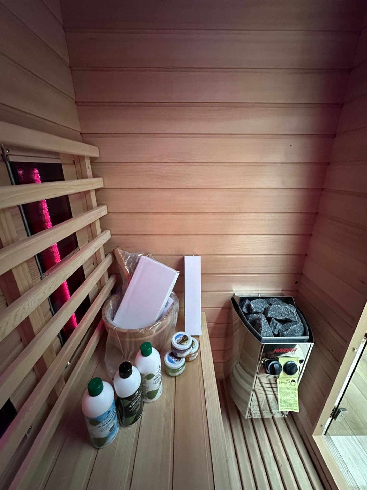 Combi Sauna | Full Spectrum | Hemlock | 130x100 | 3,5kW Vega | RFBCZ galerijafbeelding 5