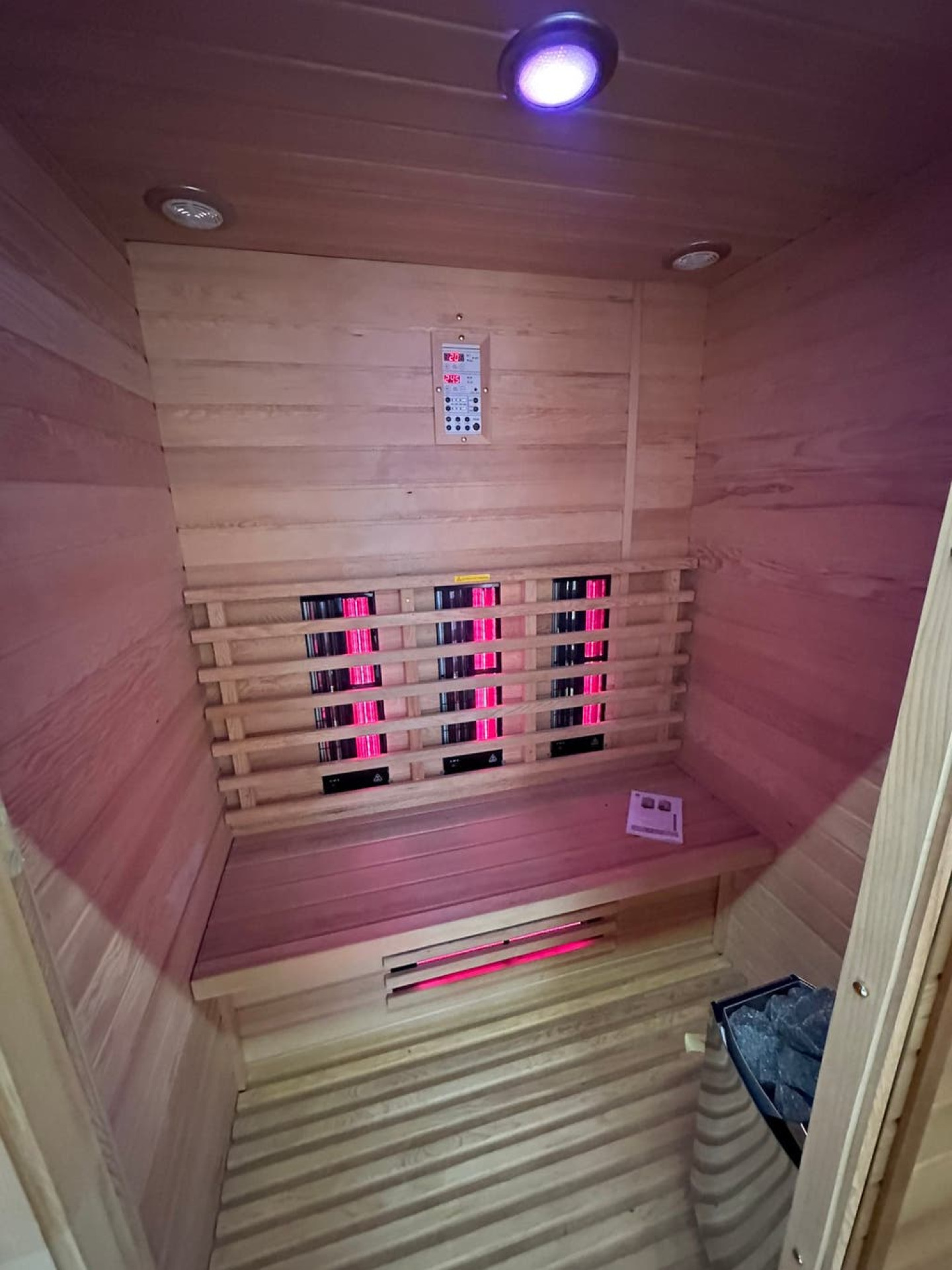Combi Sauna | Duo Golf - Full Spectrum | hemlock | 150x120 | 3XEBL galerijafbeelding 3