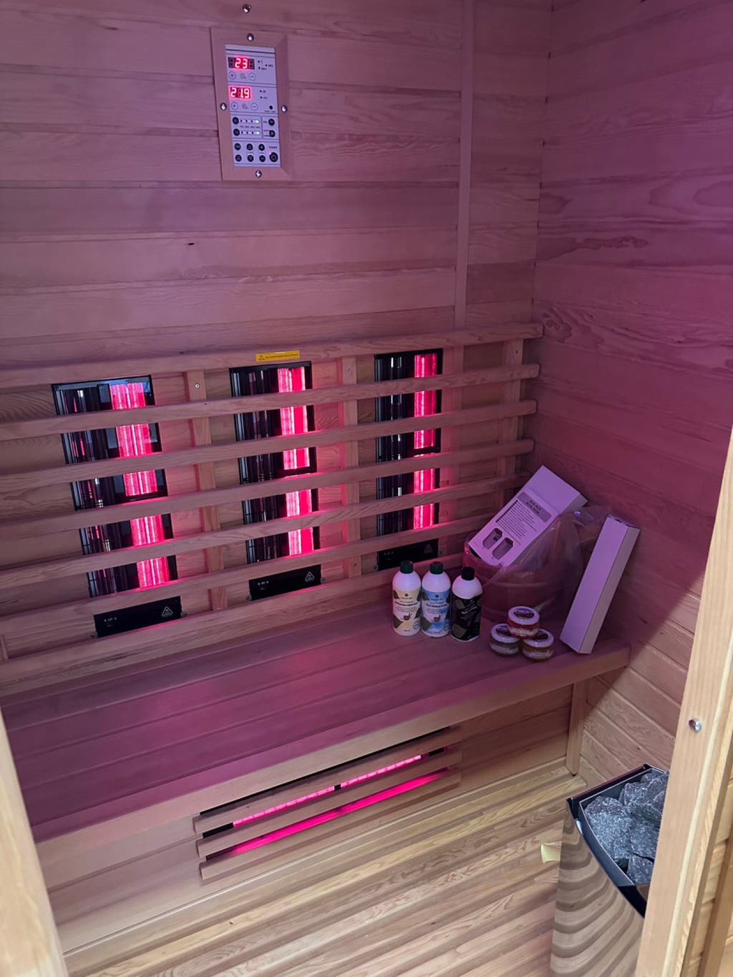 Combi Sauna | Duo Golf - Full Spectrum | hemlock | 150x120 | 3XEBL galerijafbeelding 5