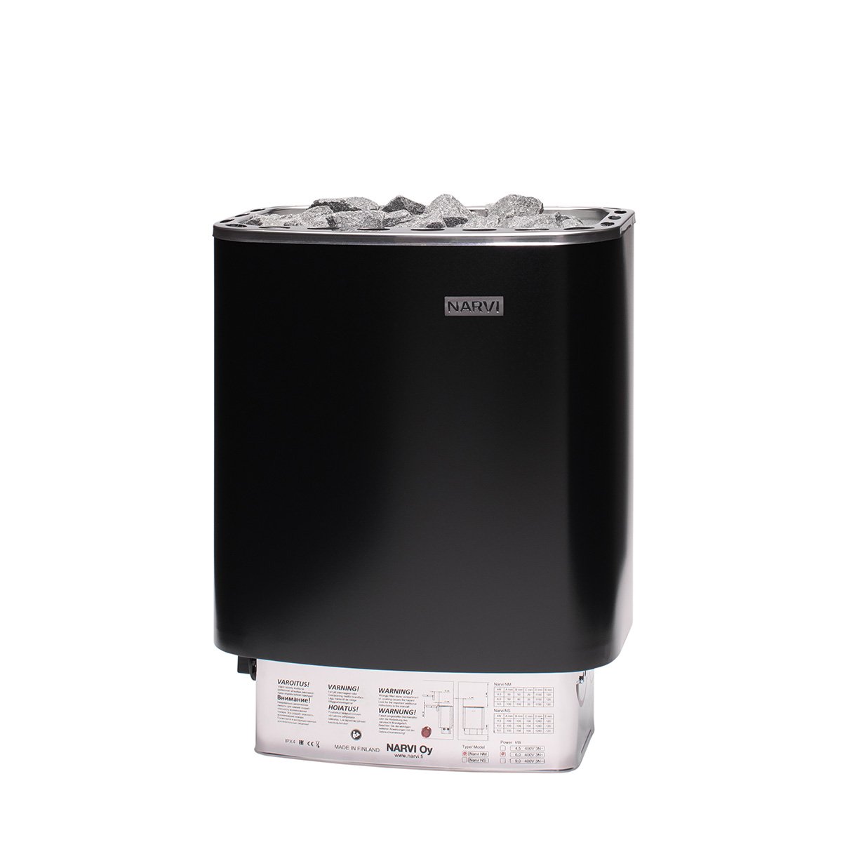 Finse sauna | Vurenhout | Narvi Fjäll NM 600 6 kW | SI5BGY galerijafbeelding 3