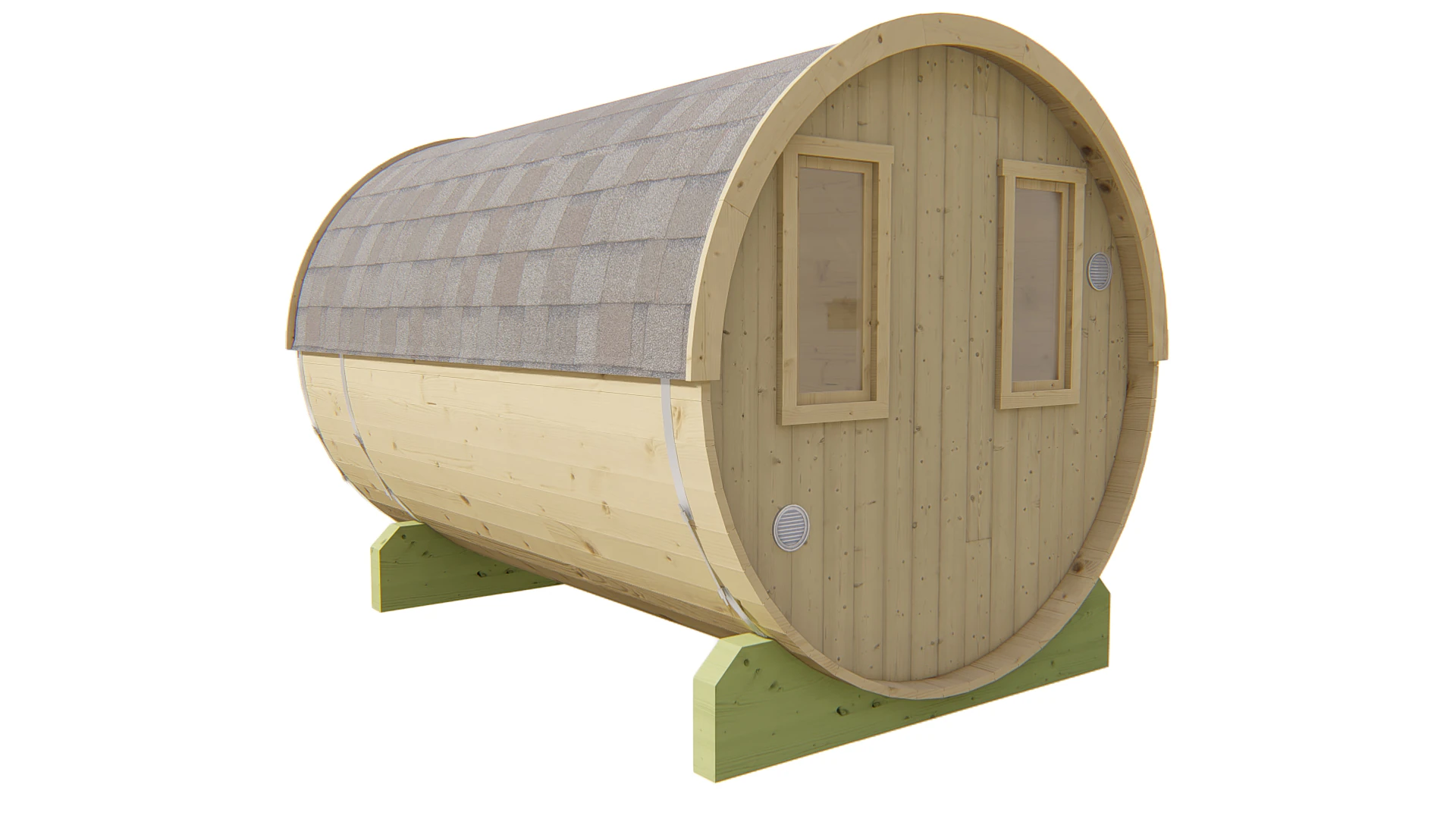 Barrel sauna | Vurenhout | 120x300 | Zonder kachel | VCAL41 galerijafbeelding 6